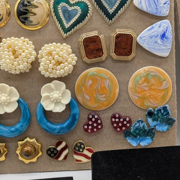 Vintage 80s & 90s reseller earrings 50+ bundle - Picture 4 of 8